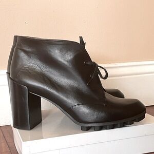 Robert Clergerie heeled black boots lace-up size EU38